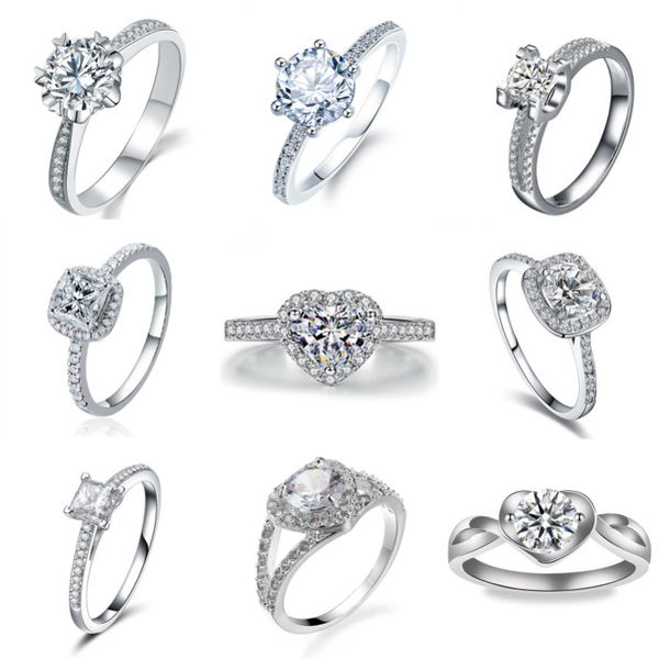 cross mirror classic six claw ring customized anti diamond women's ring environmental protection diamond ring luxury jewelry in europe, Golden;silver
cross mirror classic six claw ring customized anti diamond women's ring environmental protection diamond ring luxury jewelry in europe, Golden;silver