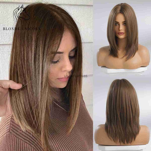 synthetic wigs blonde unicorn synthetic wig medium long ombre brown with middle part for women daily party cosplay wigs heat resistant fiber, Black
synthetic wigs blonde unicorn synthetic wig medium long ombre brown with middle part for women daily party cosplay wigs heat resistant fiber, Black