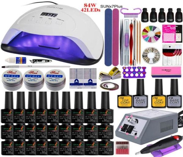 super manicure set acrylic nail kit with 8454w nail lamp manicure machine 101827 pcs gel polish set art tools kit3221541
super manicure set acrylic nail kit with 8454w nail lamp manicure machine 101827 pcs gel polish set art tools kit3221541