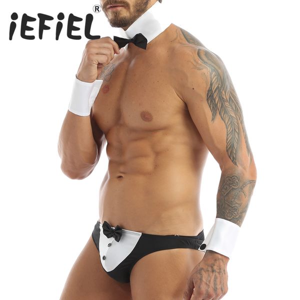 set men erotic roleplay costume waiter tuxedo accessories collar and cuff set collar bracelets sissy lingerie sets with bow tie 230818, Red;black
set men erotic roleplay costume waiter tuxedo accessories collar and cuff set collar bracelets sissy lingerie sets with bow tie 230818, Red;black
