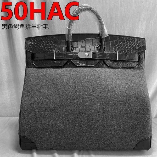 brand designer customized version 50cm hac black matte crocodile skin combination sheep sticky fleece large bag travel bagngefnv26
brand designer customized version 50cm hac black matte crocodile skin combination sheep sticky fleece large bag travel bagngefnv26