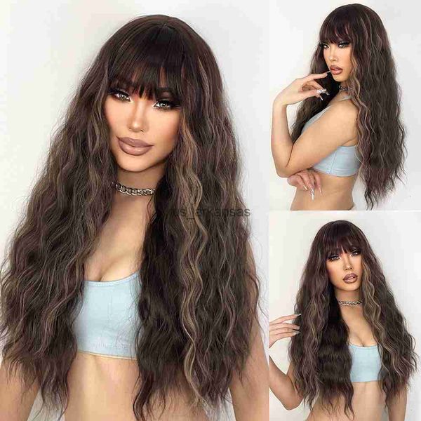 synthetic wigs long brown ombre synthetic wigs with bangs for women natural hair wavy wigs cosplay heat resistant wig hkd230818, Black
synthetic wigs long brown ombre synthetic wigs with bangs for women natural hair wavy wigs cosplay heat resistant wig hkd230818, Black