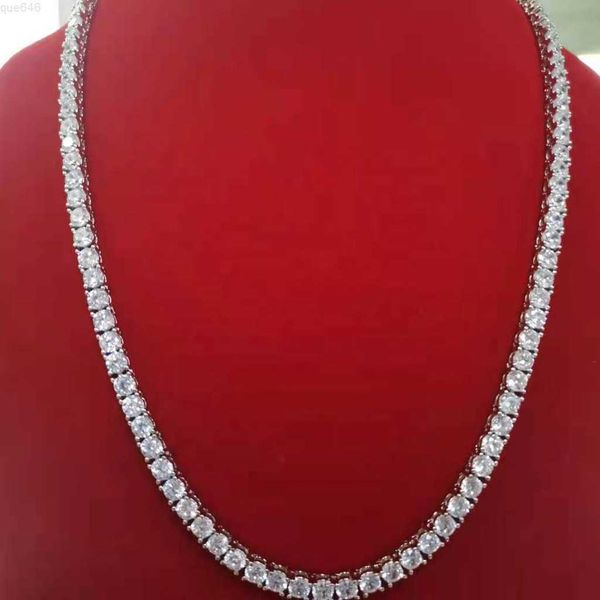baifu jewelry popular cubic zirconia hip hop tennis chain 925 sterling silver necklace
baifu jewelry popular cubic zirconia hip hop tennis chain 925 sterling silver necklace