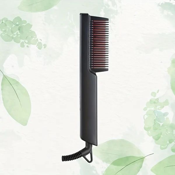 hair straight comb beard comb electric beard straightening comb with six speed temperature digital temperature display, Black
hair straight comb beard comb electric beard straightening comb with six speed temperature digital temperature display, Black