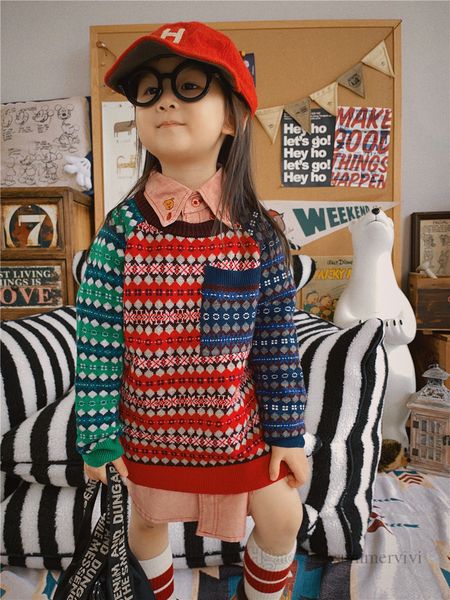 kids jacquard knitted sweater pullover boys girls patchwork color long sleeve autumn children all-matching clothes z3554, Blue
kids jacquard knitted sweater pullover boys girls patchwork color long sleeve autumn children all-matching clothes z3554, Blue