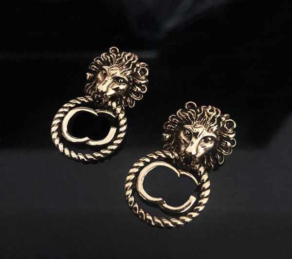 french vintage classic women earring lion head shaped stud hollow letter solid color studs hip hop punk brass earrings9412018
french vintage classic women earring lion head shaped stud hollow letter solid color studs hip hop punk brass earrings9412018