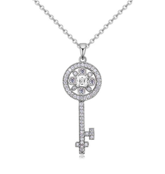 whole necklaces fashion women brand new zircon key pendant luxury elegant 18k gold plated necklaces jewlery ln0166715643, Silver
whole necklaces fashion women brand new zircon key pendant luxury elegant 18k gold plated necklaces jewlery ln0166715643, Silver