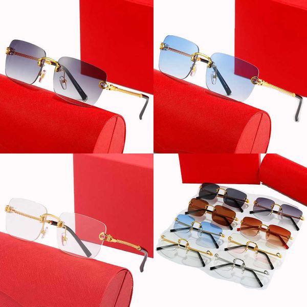 designer sunglasses for women mens luxury glasses rimless horn fashion classic clear black eyeglasses frameless twist metal leg sunglasses, White;black
designer sunglasses for women mens luxury glasses rimless horn fashion classic clear black eyeglasses frameless twist metal leg sunglasses, White;black