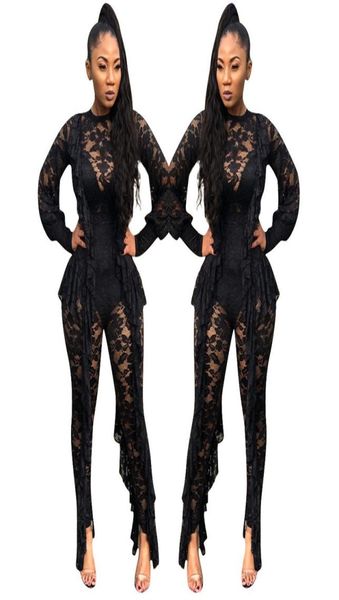 long sleeve sheer black lace jumpsuit bodysuit women see through ruffle party club wear one piece bodycon jumpsuit rompers t57482794, Black;white
long sleeve sheer black lace jumpsuit bodysuit women see through ruffle party club wear one piece bodycon jumpsuit rompers t57482794, Black;white