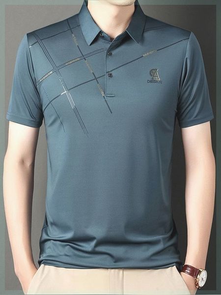 ice and ventilation men's short sleeve t-shirt summer new dad's casual high grade ice silk polo shirt, White;black
ice and ventilation men's short sleeve t-shirt summer new dad's casual high grade ice silk polo shirt, White;black