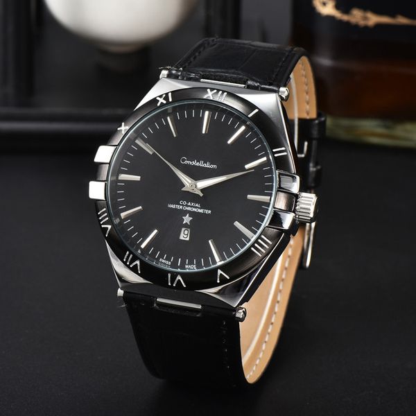 wristwatches for men 2023 new mens watches three stitches quartz watch luxury brand designer clock leather belt fashion omeg constellation, Slivery;brown
wristwatches for men 2023 new mens watches three stitches quartz watch luxury brand designer clock leather belt fashion omeg constellation, Slivery;brown
