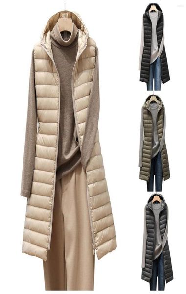 women039s vests winter women down jackets ultra light long hooded vest casual waistcoat autumn coat slim parkas doudoune sans m1781280, Black;white
women039s vests winter women down jackets ultra light long hooded vest casual waistcoat autumn coat slim parkas doudoune sans m1781280, Black;white