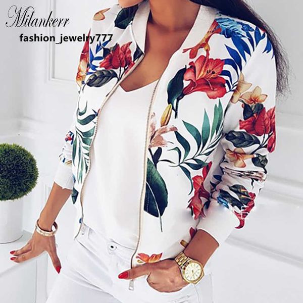 new women ribbed trim flower print bomber jacket female autumn fashion long sleeve casual zipper jacket outwear loose, Black;brown
new women ribbed trim flower print bomber jacket female autumn fashion long sleeve casual zipper jacket outwear loose, Black;brown