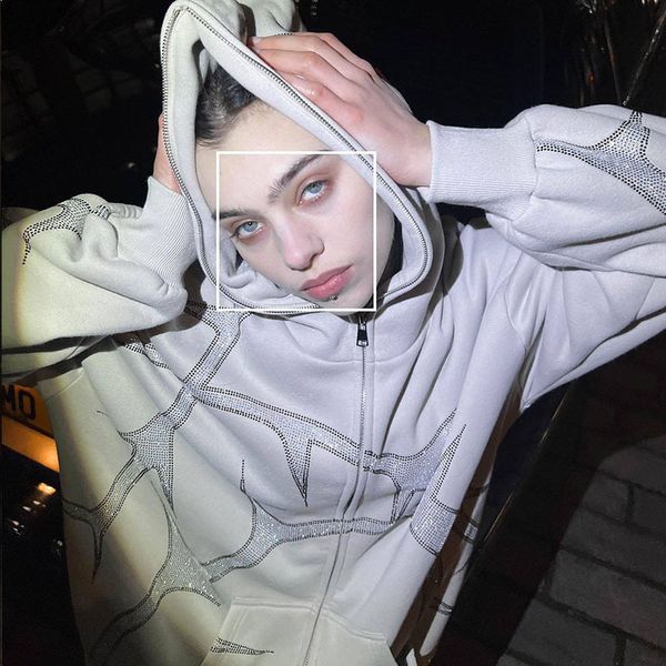 women s hoodies sweatshirts y2k s print hoodie women hip hop goth zip up oversize hooded sweatshirt american retro jacket pants suits street, Black
women s hoodies sweatshirts y2k s print hoodie women hip hop goth zip up oversize hooded sweatshirt american retro jacket pants suits street, Black