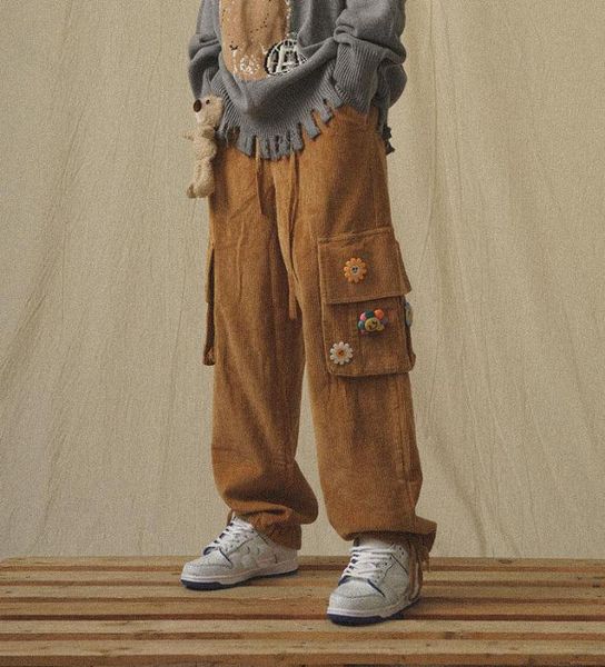 japanese streetwear corduroy pants male vintage brown cargo pockets oversized korean wide leg hip hop trousers7407392, Black
japanese streetwear corduroy pants male vintage brown cargo pockets oversized korean wide leg hip hop trousers7407392, Black