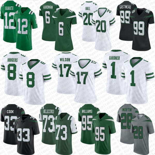 8 aaron rodgers ahmad sauce gardner football jersey garrett wilson dalvin cook joe klecko quinnen williams breece hall allen lazard mark gas, Black;red
8 aaron rodgers ahmad sauce gardner football jersey garrett wilson dalvin cook joe klecko quinnen williams breece hall allen lazard mark gas, Black;red