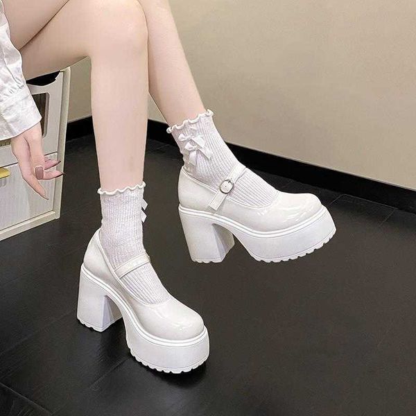 fashion white platform pumps for women super high heels buckle strap mary jane shoes woman goth thick heeled party shoes ladies 230807, Black
fashion white platform pumps for women super high heels buckle strap mary jane shoes woman goth thick heeled party shoes ladies 230807, Black