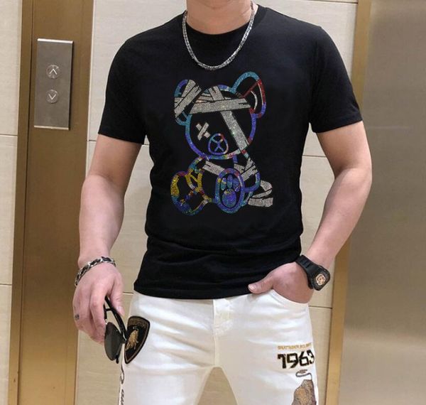 s-6xl anime t-shirt men graphic rhinestones for man summer fashion drill t-shirts streetwear, White;black
s-6xl anime t-shirt men graphic rhinestones for man summer fashion drill t-shirts streetwear, White;black
