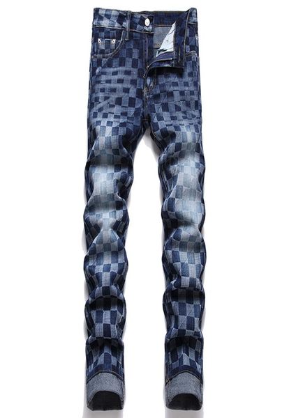 2022 autumn casual men039s plaid jeans fashion slim blue denim pants contrasting color design cotton stretch trousers pantalone4817126
2022 autumn casual men039s plaid jeans fashion slim blue denim pants contrasting color design cotton stretch trousers pantalone4817126
