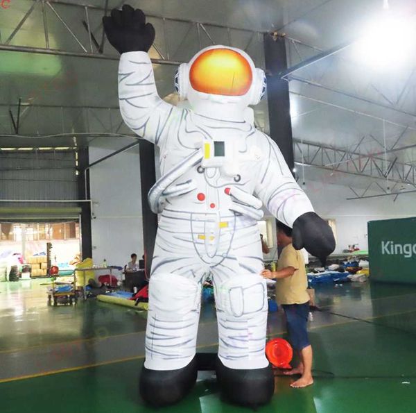 Image of Free Delivery outdoor activities 8m 26ft tall giant inflatable astronaut with led light lighting spaceman figure model ground balloon