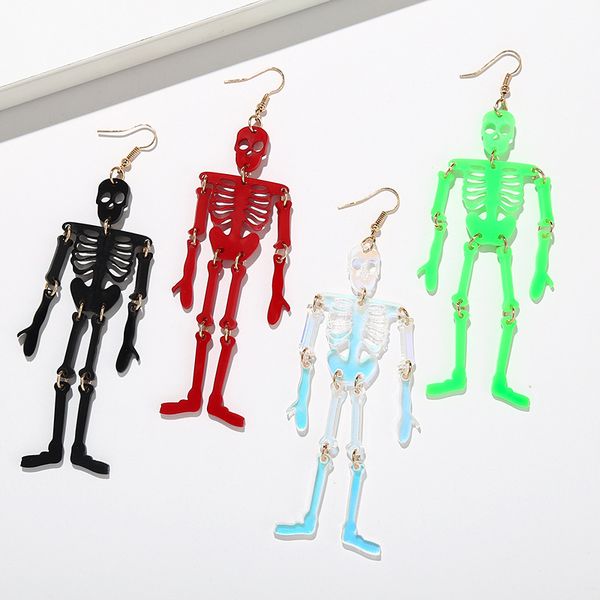 halloween acrylic earrings, skull earrings, cool and creative, exaggerated and funny earrings, Silver
halloween acrylic earrings, skull earrings, cool and creative, exaggerated and funny earrings, Silver