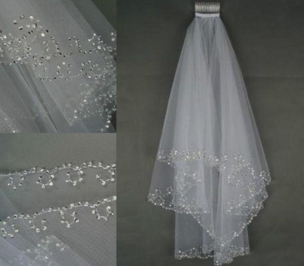 2017 in stock wedding veils crystals 2layer handmade crescent edge bridal accessories white and ivory bridal veils beads with com8969963, Black
2017 in stock wedding veils crystals 2layer handmade crescent edge bridal accessories white and ivory bridal veils beads with com8969963, Black
