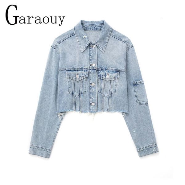 womens jackets garaouy spring women wornout burr short denim jacket lapel single breasted pocket coat vintage casual crop outwear female 230, Black;brown
womens jackets garaouy spring women wornout burr short denim jacket lapel single breasted pocket coat vintage casual crop outwear female 230, Black;brown