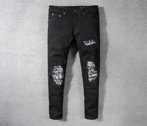 fashion designer men jeans black color patch designer ripped jeans men destroyed frayed hole pants slim fit hip hop9065401, Blue
fashion designer men jeans black color patch designer ripped jeans men destroyed frayed hole pants slim fit hip hop9065401, Blue