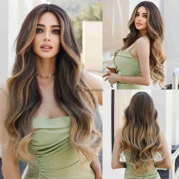 synthetic wigs namm ombre brown to blonde wig for women daily cosplay party natural middle part synthetic long hai wig heat resistant hkd230, Black
synthetic wigs namm ombre brown to blonde wig for women daily cosplay party natural middle part synthetic long hai wig heat resistant hkd230, Black