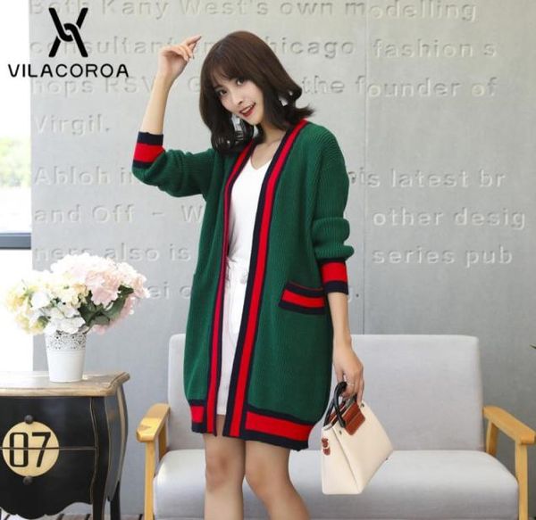 autumn winter women jacket contrast striped cardigan long sleeve pocket female shrugs knitted black coat outerwear oversize 2019 y1295046, Black;brown
autumn winter women jacket contrast striped cardigan long sleeve pocket female shrugs knitted black coat outerwear oversize 2019 y1295046, Black;brown