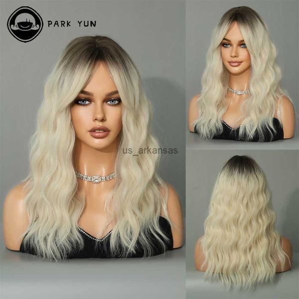 synthetic wigs ombre light blonde long wavy wigs with bangs synthetic wig for women natural hair cosplay party daily use heat resistant hkd2, Black
synthetic wigs ombre light blonde long wavy wigs with bangs synthetic wig for women natural hair cosplay party daily use heat resistant hkd2, Black