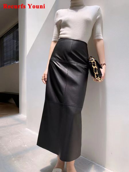 skirts autumnwinter women leather maxi skirt feminino high end vintage back split wrapped saias slim ankle long faldas largas 230817, Black
skirts autumnwinter women leather maxi skirt feminino high end vintage back split wrapped saias slim ankle long faldas largas 230817, Black