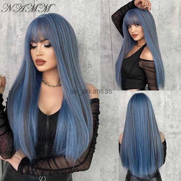 synthetic wigs namm fashion women synthetic wigs with bangs mermaid blue color long straight wigs cosplay fake hair natural heat resistant w, Black
synthetic wigs namm fashion women synthetic wigs with bangs mermaid blue color long straight wigs cosplay fake hair natural heat resistant w, Black