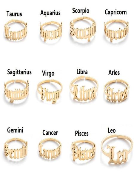 adjustable stainless steel rings 12 constellations letter ring for woman opening wedding zodiac finger ring birthday jewelry gift5827884, Silver
adjustable stainless steel rings 12 constellations letter ring for woman opening wedding zodiac finger ring birthday jewelry gift5827884, Silver