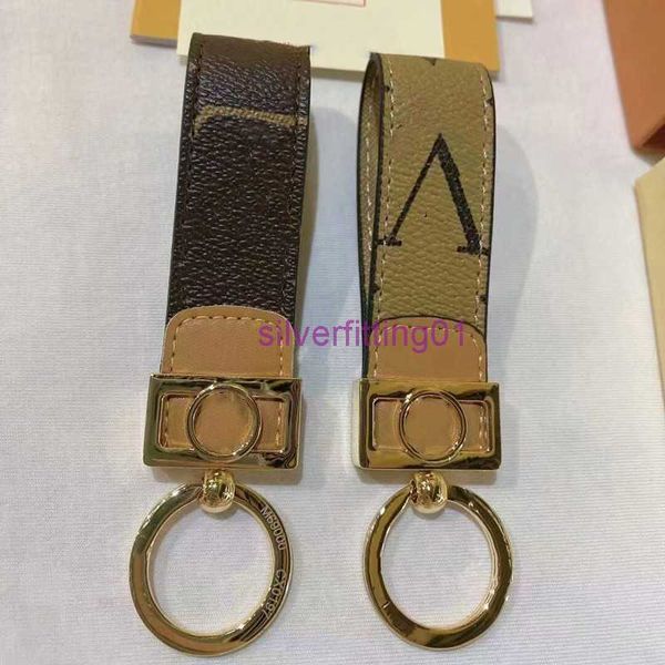 classic designer leather keychains stainless steel ring car key chain fashion bag pendant key buckle lover keychain, Silver
classic designer leather keychains stainless steel ring car key chain fashion bag pendant key buckle lover keychain, Silver