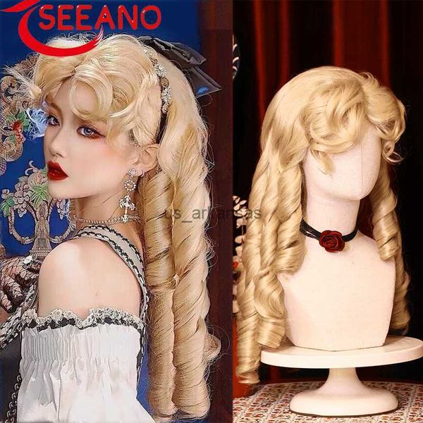 synthetic wigs seeano 60cm synthetic long curly cosplay wig with bangs blonde light blonde pink lolita wig women halloween cosplay wigs fema, Black
synthetic wigs seeano 60cm synthetic long curly cosplay wig with bangs blonde light blonde pink lolita wig women halloween cosplay wigs fema, Black