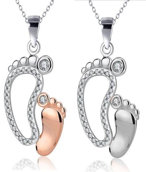 pendant necklaces crystal big small feet pendants mom baby monther039s day gift jewelry simple charm chain neckless8112682, Silver
pendant necklaces crystal big small feet pendants mom baby monther039s day gift jewelry simple charm chain neckless8112682, Silver