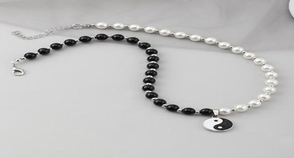 chokers round pearl beads yin yang taichi pendant stainless steel chain necklace couple jewelry women mens3336753, Golden;silver
chokers round pearl beads yin yang taichi pendant stainless steel chain necklace couple jewelry women mens3336753, Golden;silver
