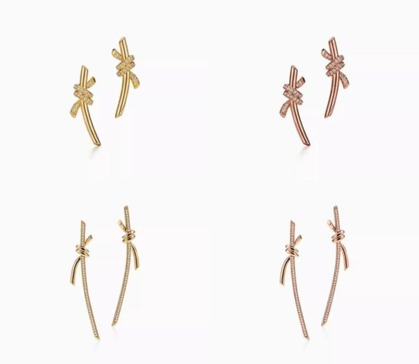 t design knote drop stud earrings charm love earrings 925 sterlling silver 18k gold plated jewelry fashion classic luxury brand va5242138, Golden
t design knote drop stud earrings charm love earrings 925 sterlling silver 18k gold plated jewelry fashion classic luxury brand va5242138, Golden