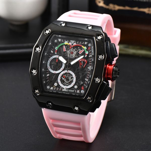 wristwatches for men 2023 new mens watches six needles all dial work quartz watch luxury brand chronograph clock rubber belt fashion richa t, Slivery;brown
wristwatches for men 2023 new mens watches six needles all dial work quartz watch luxury brand chronograph clock rubber belt fashion richa t, Slivery;brown