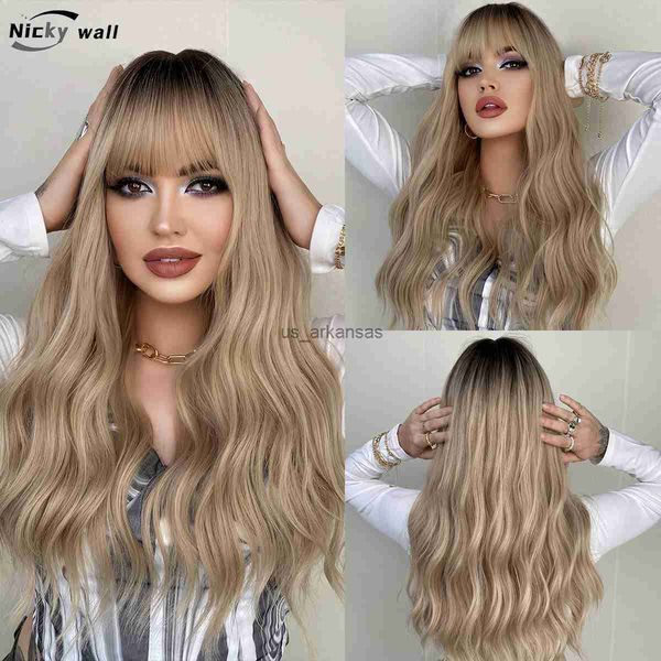 synthetic wigs blonde long wavy wigs with bangs women curly wig mixed black daily use synthetic heat resistant female fake hair hkd230818
synthetic wigs blonde long wavy wigs with bangs women curly wig mixed black daily use synthetic heat resistant female fake hair hkd230818