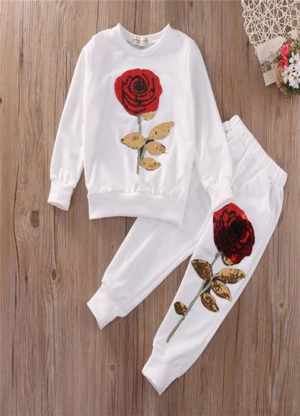 kids girl clothes designer girls tracksuit boutique kids clothing rose sequin print hoodies pant toddler girl clothing set 37y y16452842, White
kids girl clothes designer girls tracksuit boutique kids clothing rose sequin print hoodies pant toddler girl clothing set 37y y16452842, White
