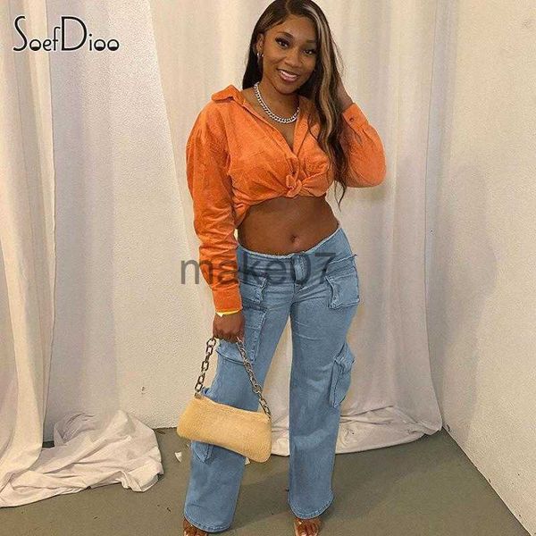 women's jeans soefdioo fashion multipocket low waist wide leg cargo denim pants women 2023 hipste streetwear safari straight jeans trou, Blue
women's jeans soefdioo fashion multipocket low waist wide leg cargo denim pants women 2023 hipste streetwear safari straight jeans trou, Blue