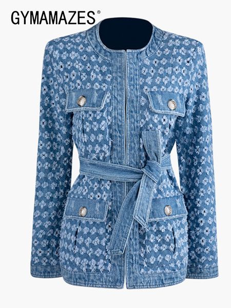 women's jackets gymamazes patchwork lace up coats female round neck long sleeve hollow out denim jackets for women autumn fashion cloth, Black;brown
women's jackets gymamazes patchwork lace up coats female round neck long sleeve hollow out denim jackets for women autumn fashion cloth, Black;brown