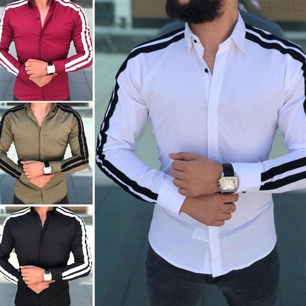 plain men formal shirts business dress wedding long sleeve slim patchwork blouse fit buttons shirt219i, White;black
plain men formal shirts business dress wedding long sleeve slim patchwork blouse fit buttons shirt219i, White;black