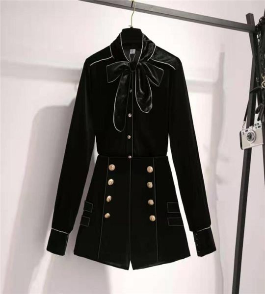 autumn new golden velvet shorts suits ladies two piece dress set bow lace up collar shirts and doublebreasted high waist 20229928958, White
autumn new golden velvet shorts suits ladies two piece dress set bow lace up collar shirts and doublebreasted high waist 20229928958, White
