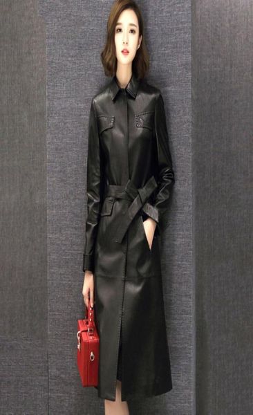 real sheepskin women long leather coat jacket exquisite with waist belt f490 black elegant leather trench coat3361522
real sheepskin women long leather coat jacket exquisite with waist belt f490 black elegant leather trench coat3361522