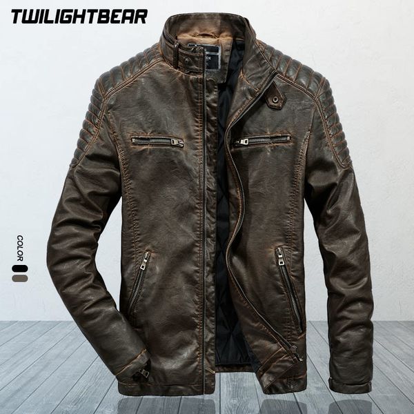 men's jackets men's leather jacket male vintage bike coat stand collar slim fat pu leather motorcycle jacket men clothing af06 230, Black;brown
men's jackets men's leather jacket male vintage bike coat stand collar slim fat pu leather motorcycle jacket men clothing af06 230, Black;brown
