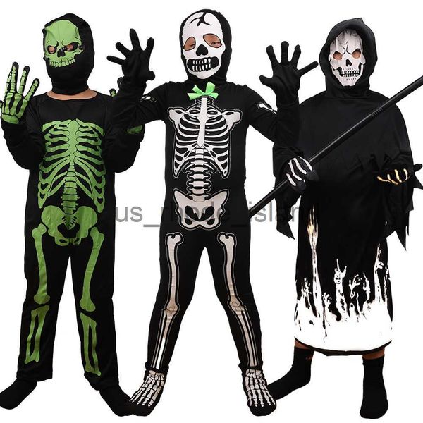 cosplay kids halloween spooky ghost cosplay costume glow in the dark clothing fancy dress for carnival party x0818, Blue
cosplay kids halloween spooky ghost cosplay costume glow in the dark clothing fancy dress for carnival party x0818, Blue