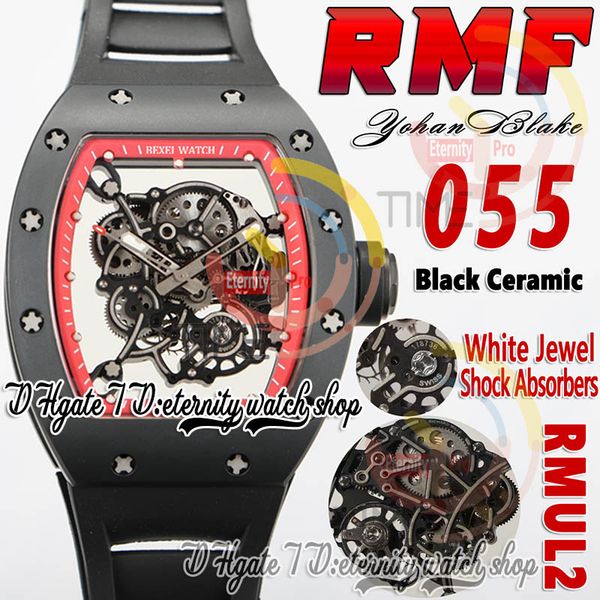 rmf 055 mens watch rmul2 mechanical hand-winding black ceramic case gray sand screws skeleton dial red inner ring black rubber strap super e, Slivery;brown
rmf 055 mens watch rmul2 mechanical hand-winding black ceramic case gray sand screws skeleton dial red inner ring black rubber strap super e, Slivery;brown